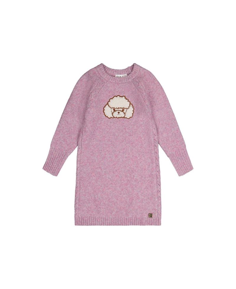 Little Girls (7-12) Poodle Knit Dress