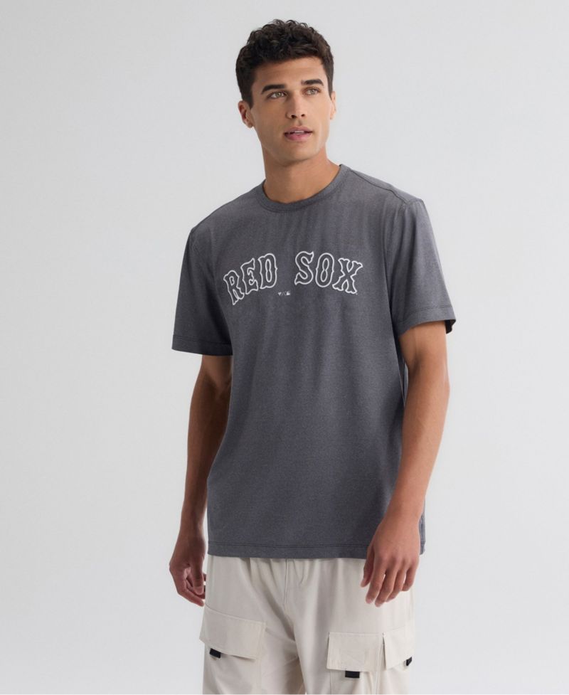 Men's Charcoal Boston Red Sox Clutch Winning Edge T-Shirt