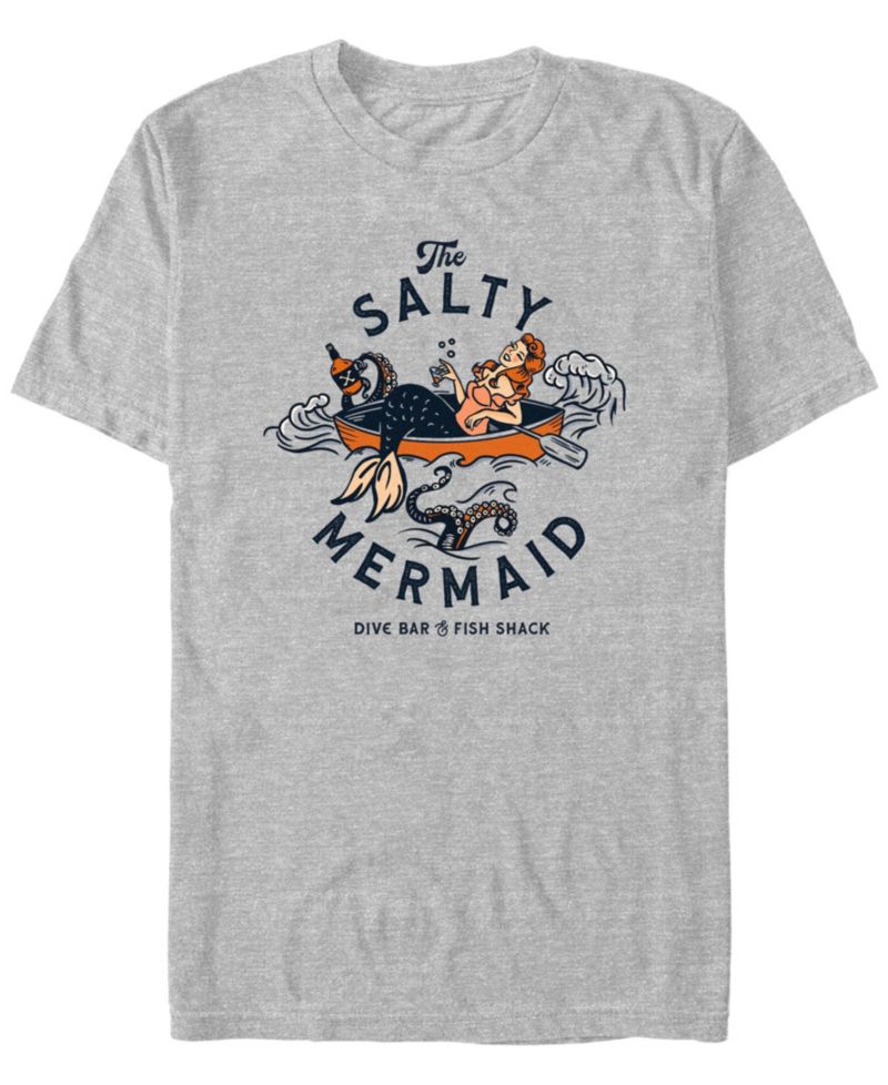 Men's The Salty Mermaid Dive Bar Fish Shack T-Shirt