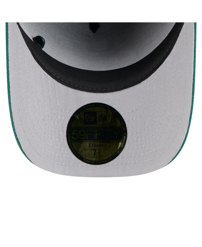 Men's Black/Green New York Jets 2025 NFL Draft On Stage A-Frame 59FIFTY Fitted Hat