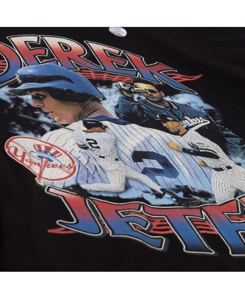 Men's Derek Jeter Black New York Yankees Legendary Collage Player T-Shirt