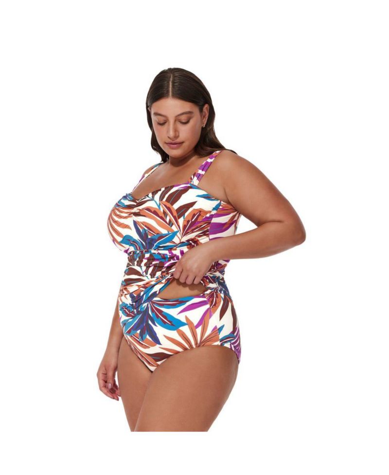 Women's Plantopia Tankini Top Size/Full Figure
