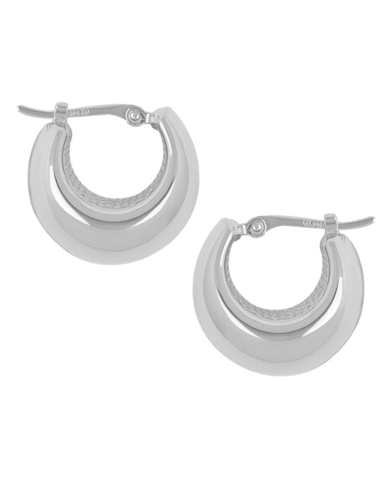 Bold Hoop Earrings in 14k Yellow Gold, White Gold, or Rose Gold