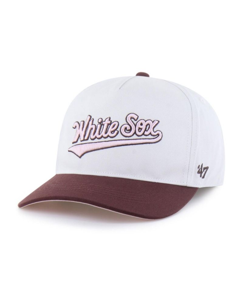 Men's and Women's Stone/Burgundy Chicago White Sox Love Letter Adjustable Hitch Hat