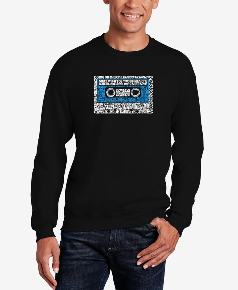 Men's 80's One Hit Wonders Word Art Crew Neck Sweatshirt