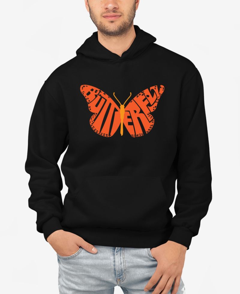 Butterfly - Men's Word Art Hooded Sweatshirt