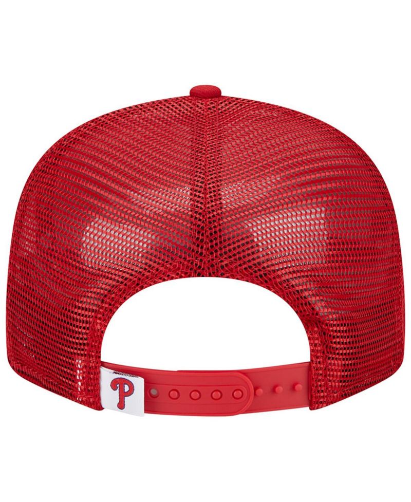 Men's Red Philadelphia Phillies Team Color Trucker 9FIFTY Snapback Hat