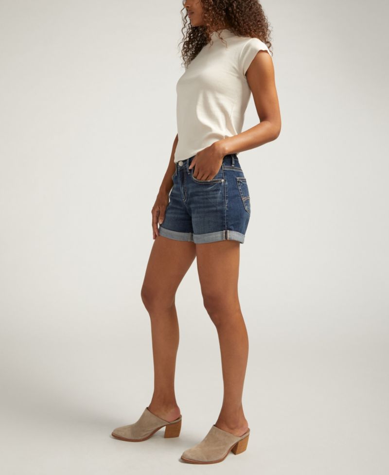Women's Boyfriend Mid Rise Shorts