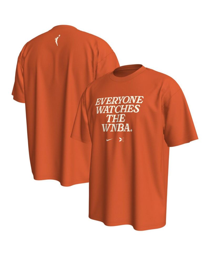 x TOGETHXR Men's and Women's Everyone Watches The WNBA Orange T-Shirt