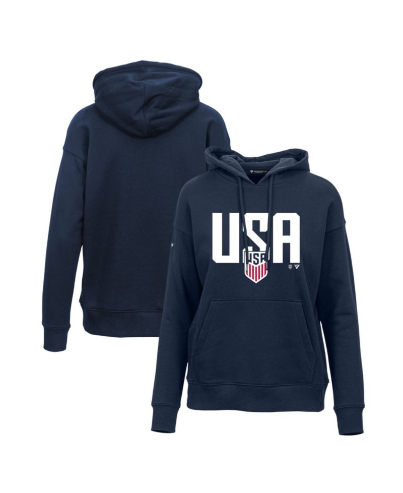 Women's Navy USMNT Podium Mascot Pullover Hoodie