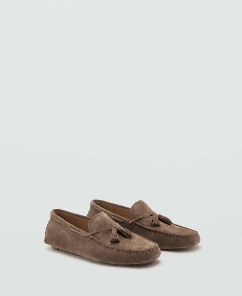 Men's Fringe Suede Driving Shoes