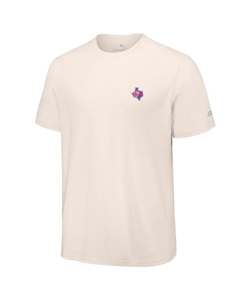 Men's Cream Texas Rangers Fly Ball Club T-Shirt