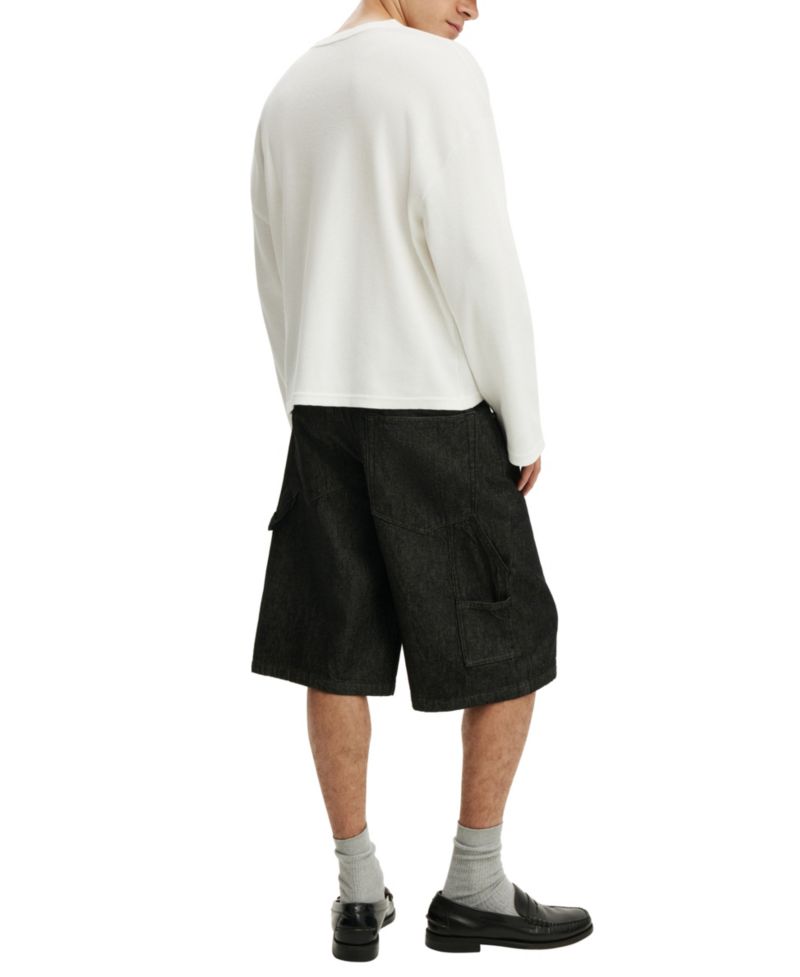Men's Super Baggy Denim Shorts, 13" Inseam