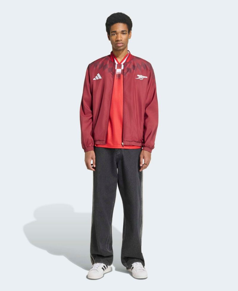 Men's Maroon Arsenal Stadium Culture Wear Full-Zip Track Jacket