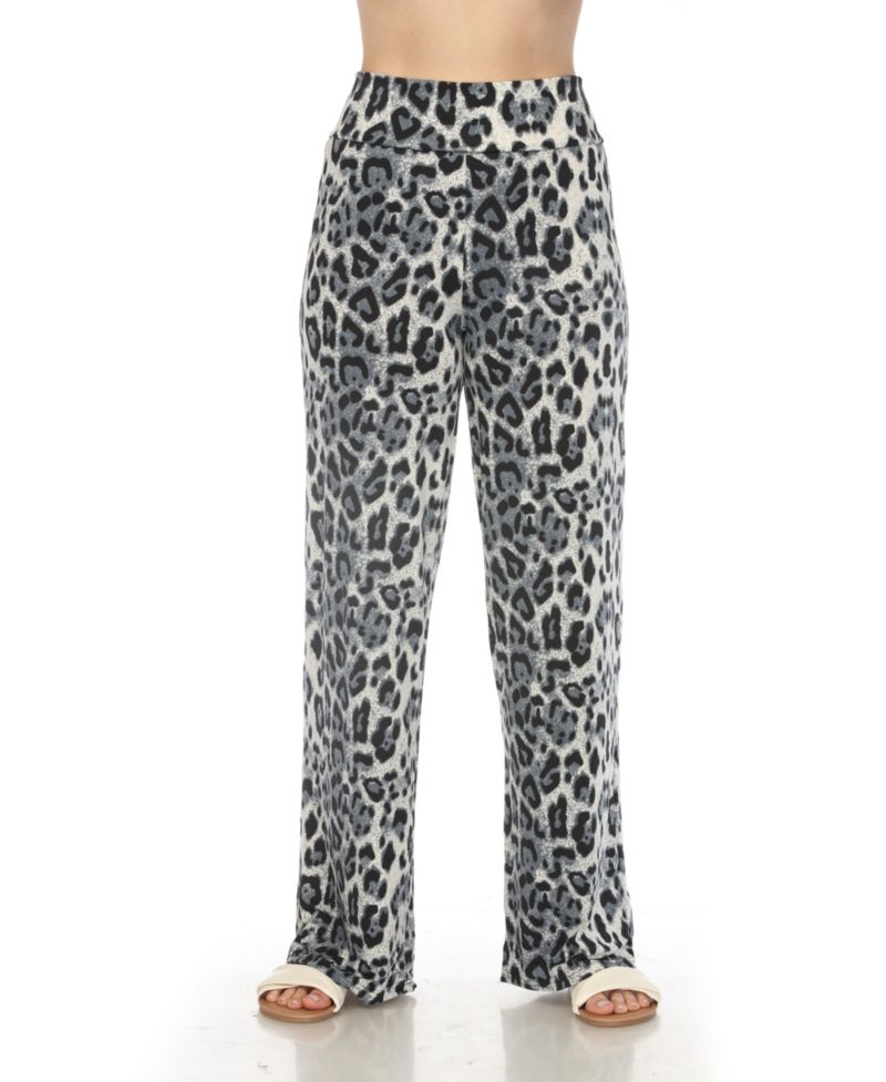 Women's High-Waist Floral Wide-Leg Pants