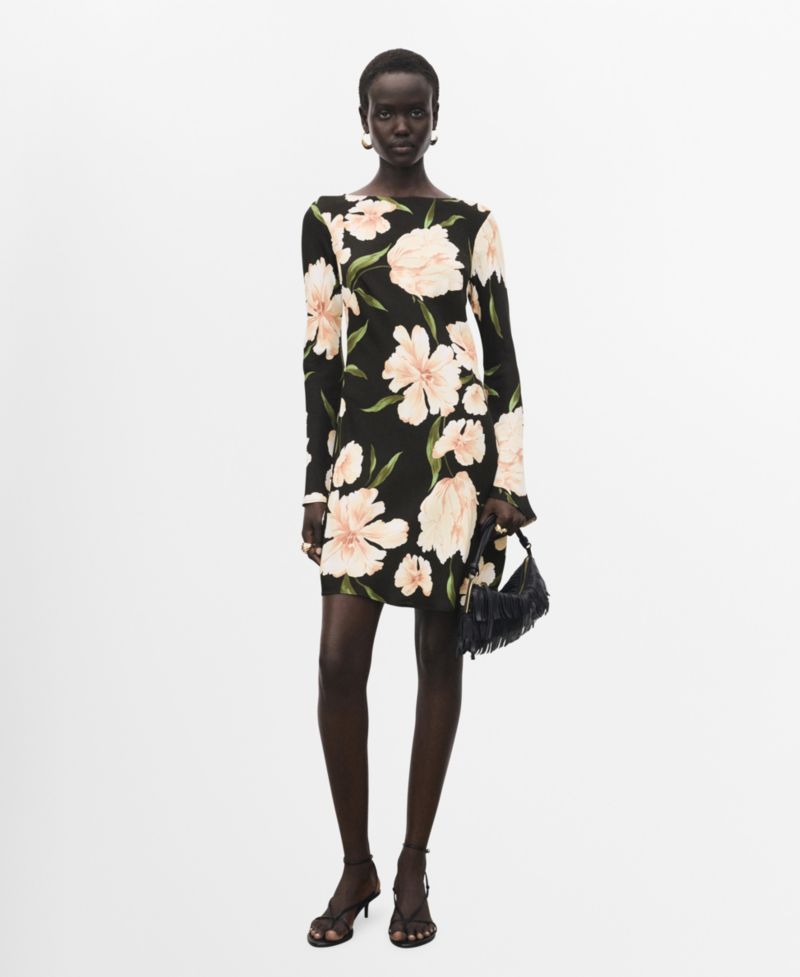 Women's Short Floral-Print Dress