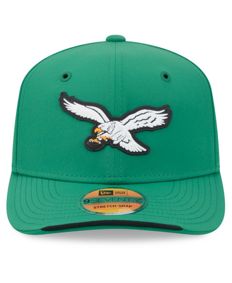 Men's Kelly Green Philadelphia Eagles 2026 Sideline Throwback 9SEVENTY Adjustable Hat