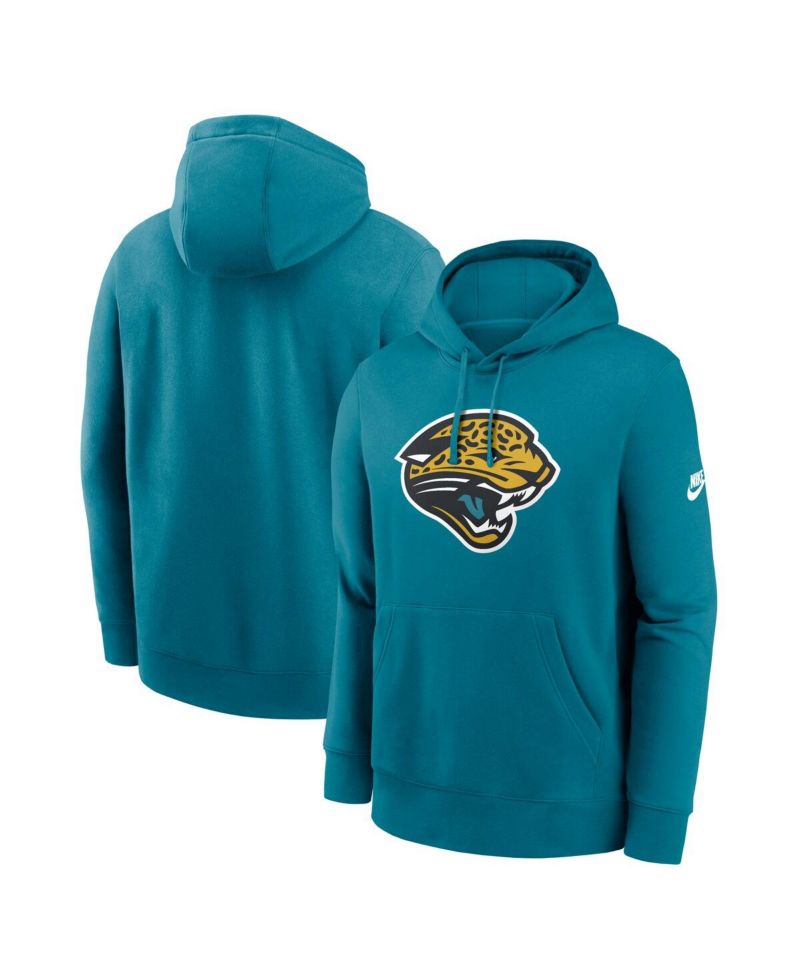 Men's Teal Jacksonville Jaguars Club Fleece Pullover Hoodie