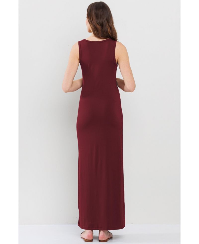 Women's Scoop Neck Sleeveless Maxi Dress