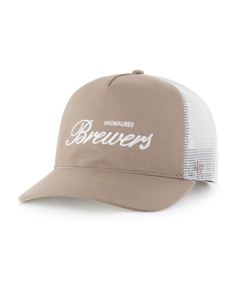 Men's Brown Milwaukee Brewers Foundational Mesh Hitch Adjustable Hat