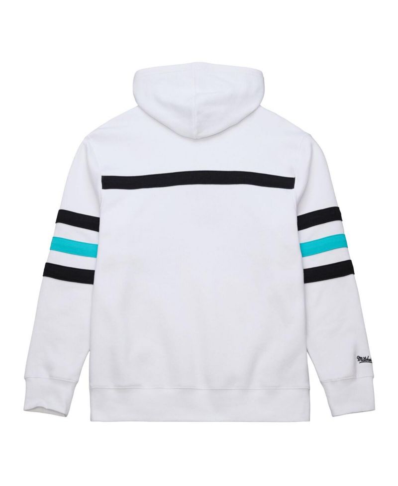 Men's White Vancouver Grizzlies Hardwood Classics Nights Head Coach Pullover Hoodie