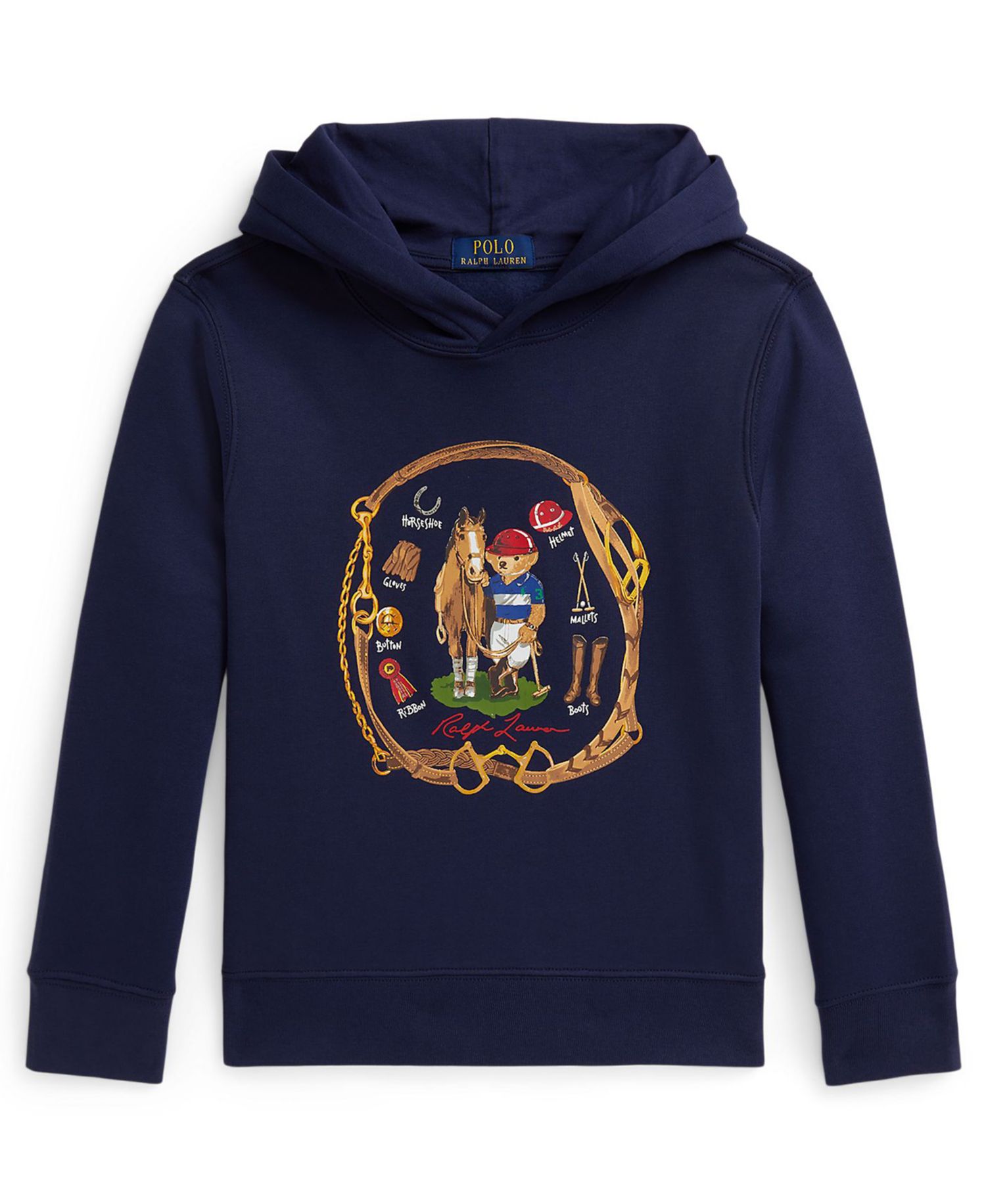 Флисовая толстовка с капюшоном Polo Bear для мальчиков 8-20 лет