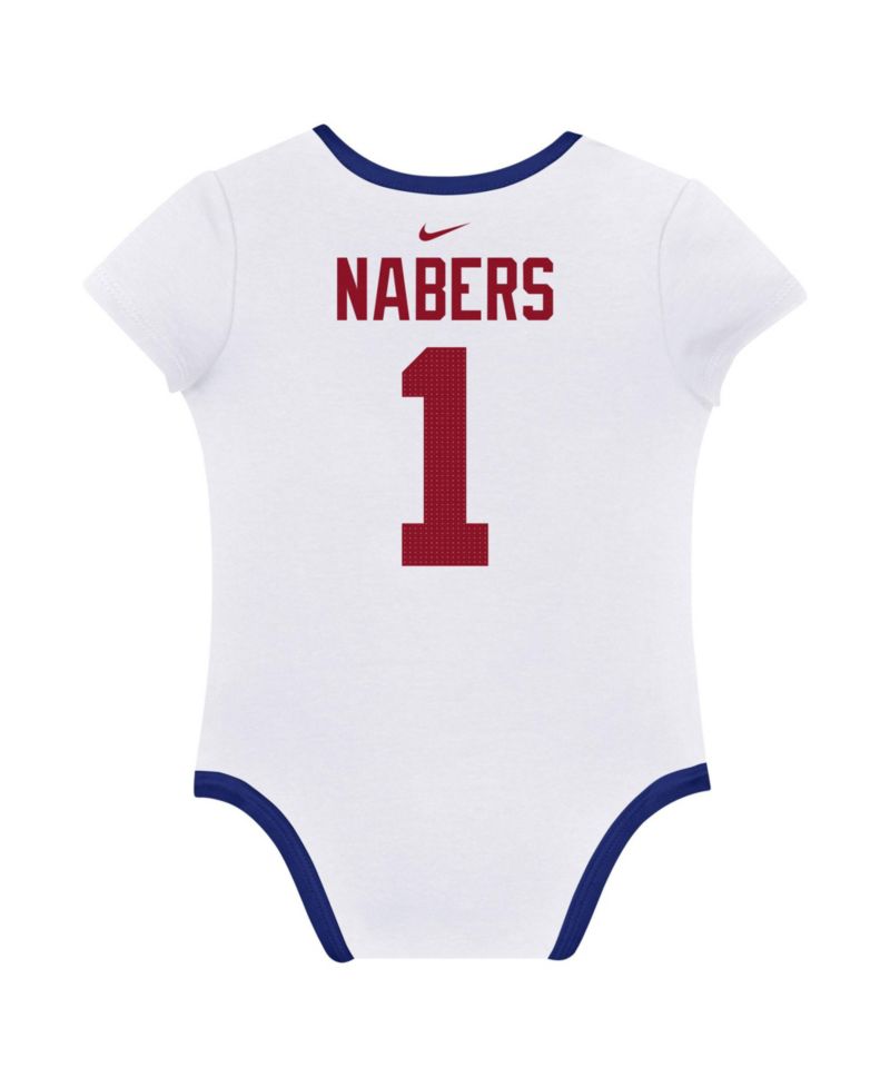 Baby Boys and Girls 3-Pack Malik Nabers New York Giants Name & Number Bodysuit Set