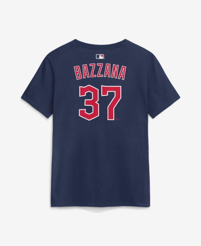 Women's Cleveland Guardians Travis Bazzana Name & Number Short-Sleeve Crewneck T-Shirt