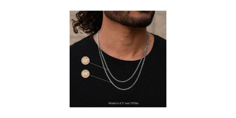 Men's Compass Pendant Necklace - Gold 22" Chain