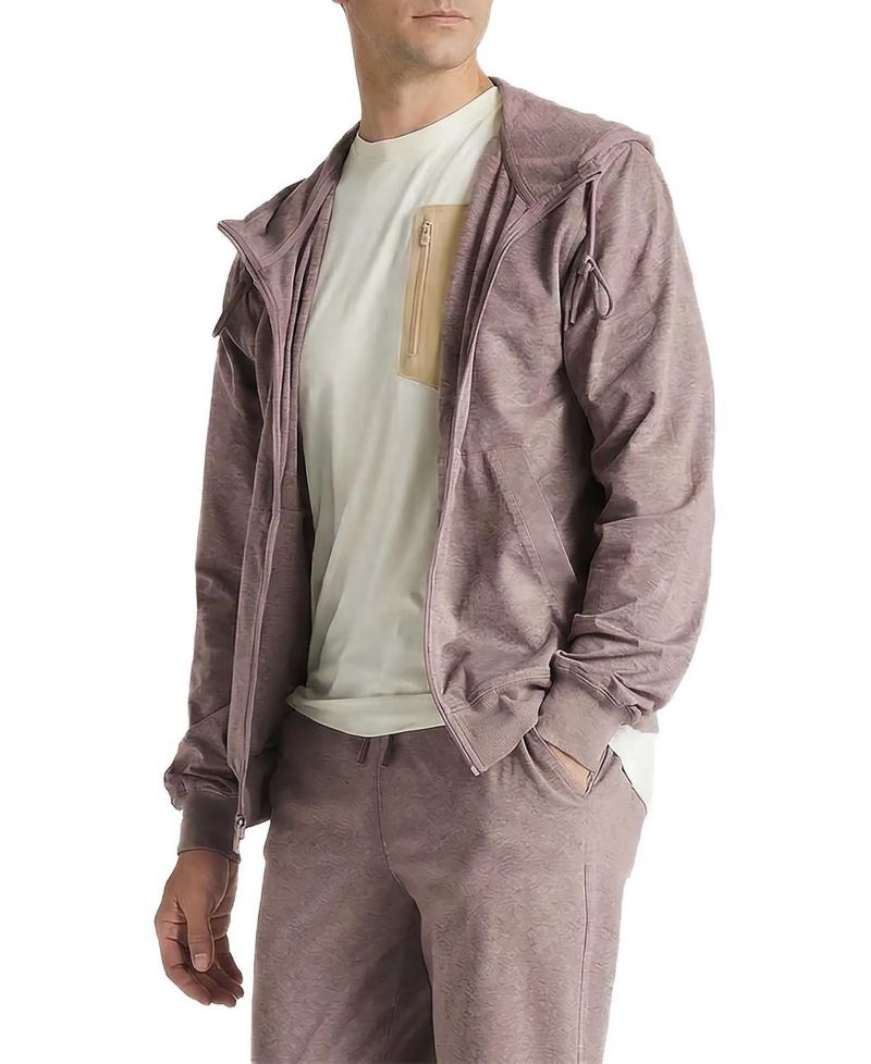 Men's Morning Jog Full-Zip Mock-Neck Hoodie