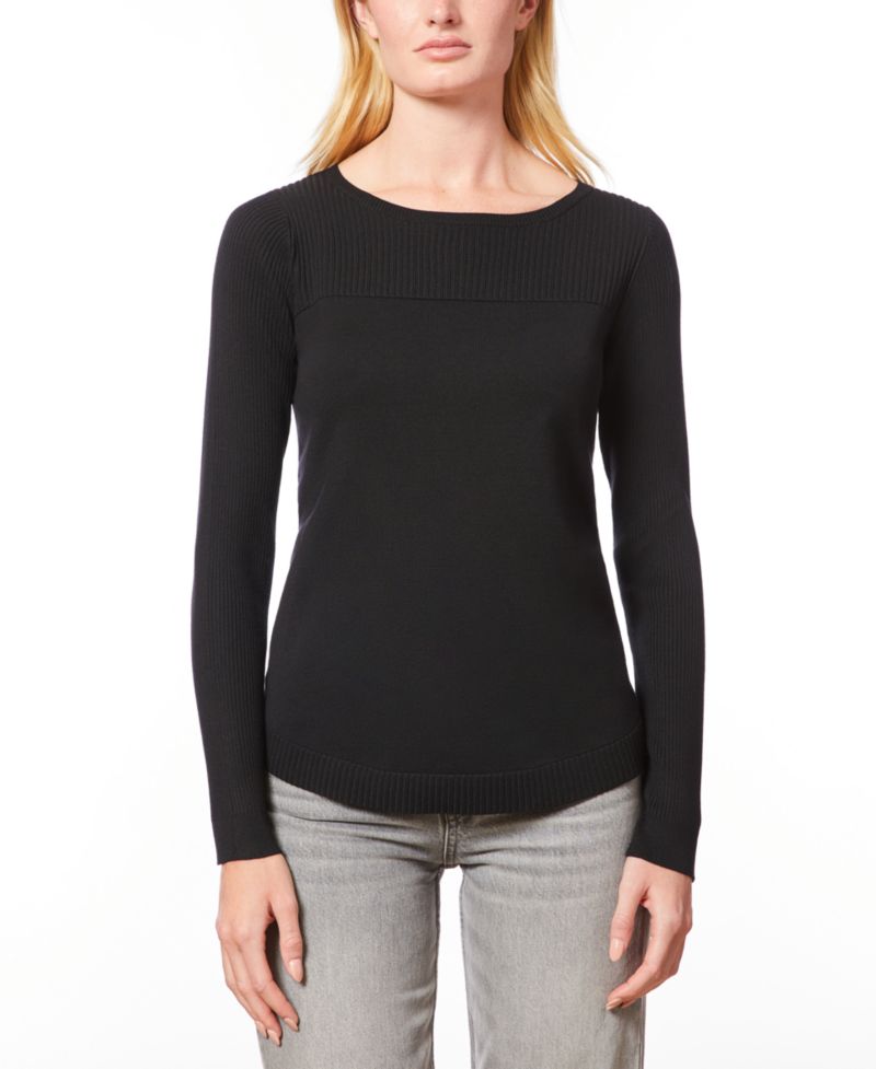 Women's Boat Neck Long-Sleeve Sweater