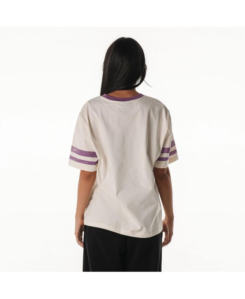 Women's Cream Minnesota Vikings Vintage Drop Shoulder Oversized Boyfriend T-Shirt