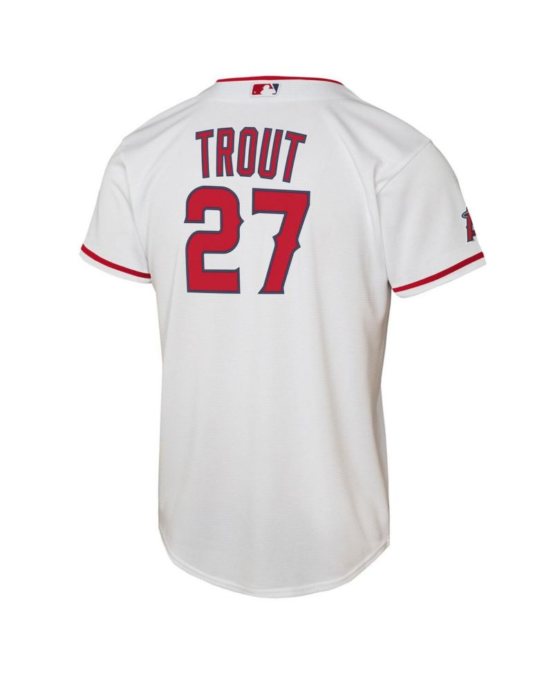 Big Boys and Girls Mike Trout White Los Angeles Angels Home Stadium Player Jersey