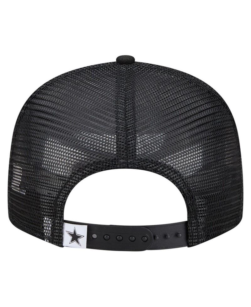 Men's Black Dallas Cowboys Main 9FIFTY Trucker Snapback Hat
