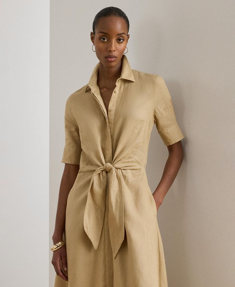 100% Linen Shirt Dress