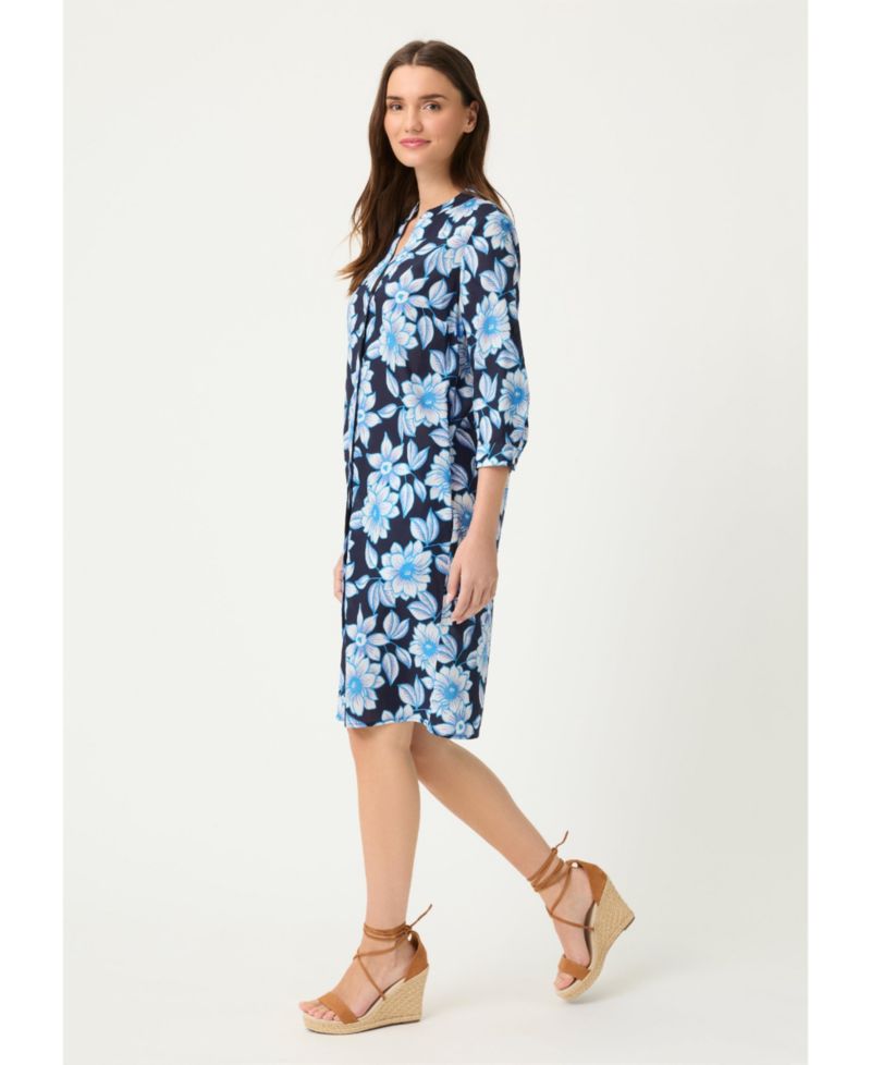 Women's Floral Tunic Shirt Dress