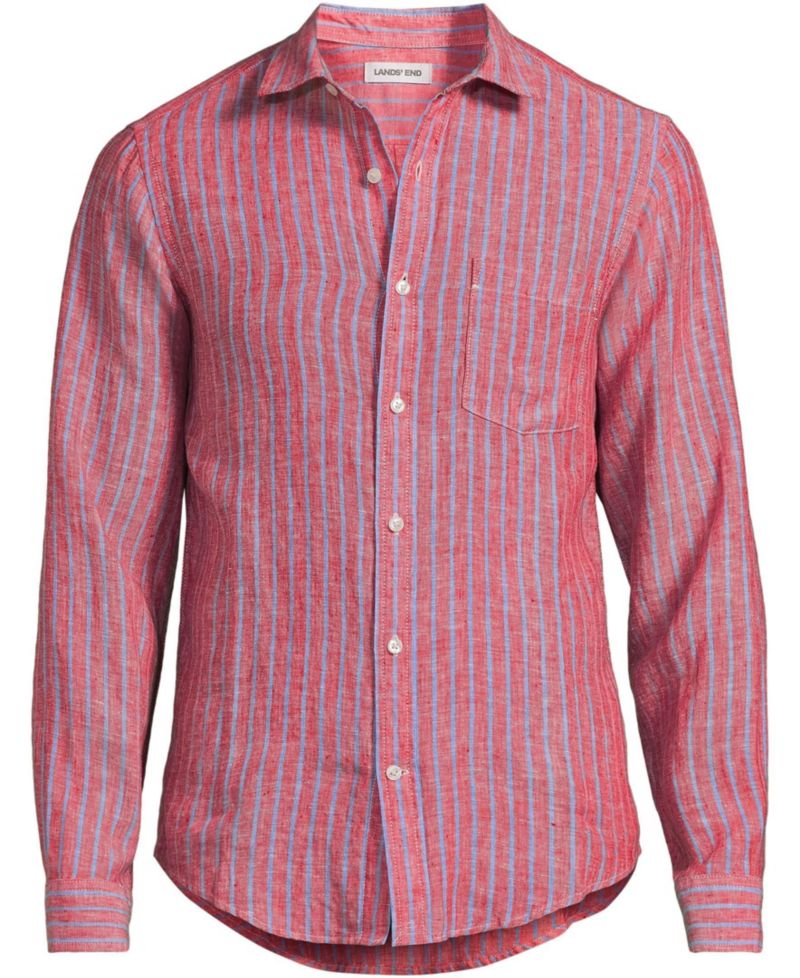 Men's Long Sleeve Linen Shirt