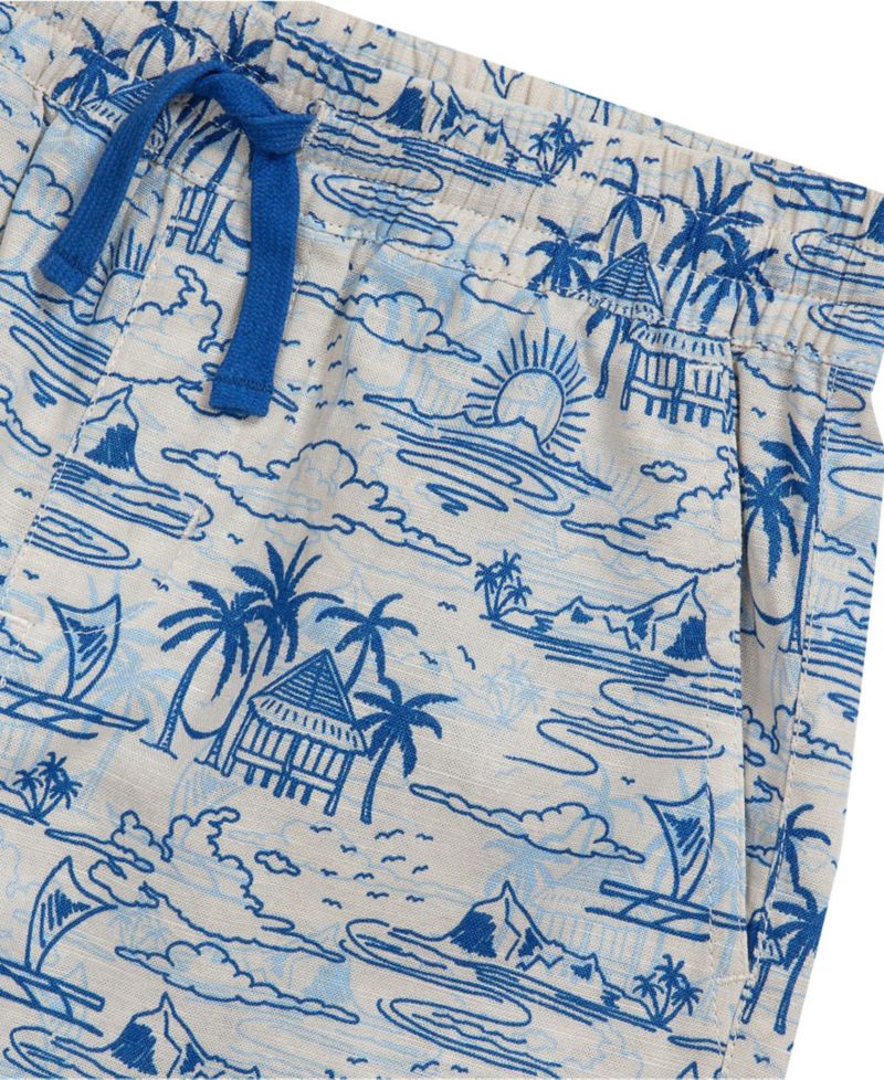 Little And Big Boys Linen Slub Shorts