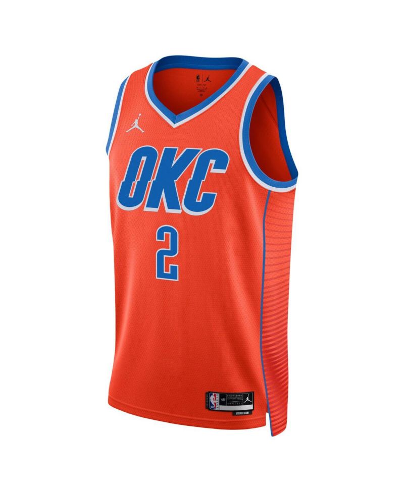 Men's Shai Gilgeous-Alexander Orange Oklahoma City Thunder Statement Edition Swingman Jersey