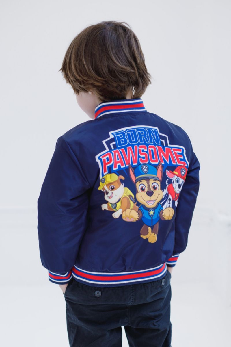 Toddler Boys Zip Up Varsity Bomber Jacket to (2T - 7-8