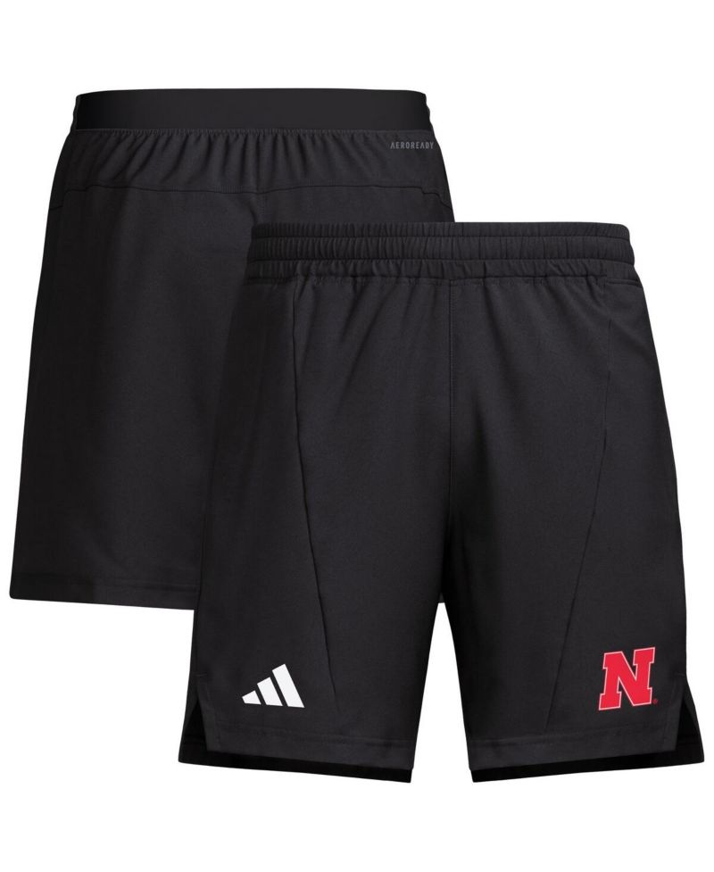 Men's Black Nebraska Huskers Program Woven Training Shorts