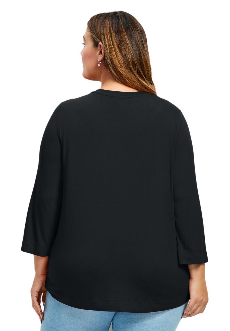 Women's Plus Size Love Heart Top