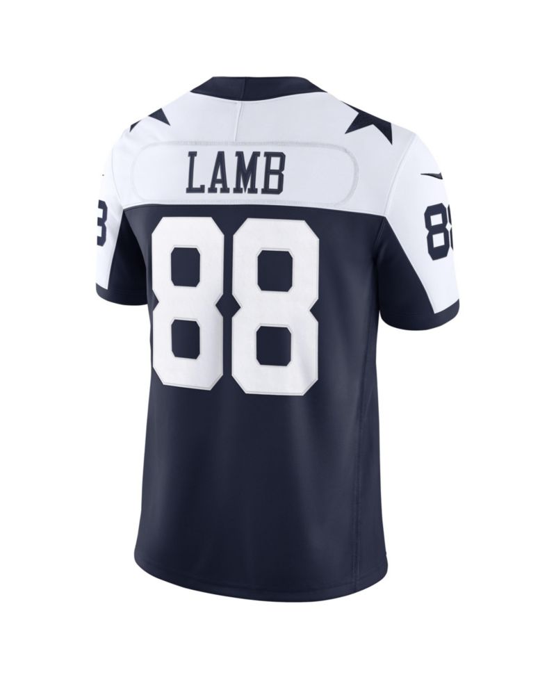 Men's CeeDee Lamb Navy Dallas Cowboys Alternate Vapor F.U.S.E. Stitched Limited Jersey