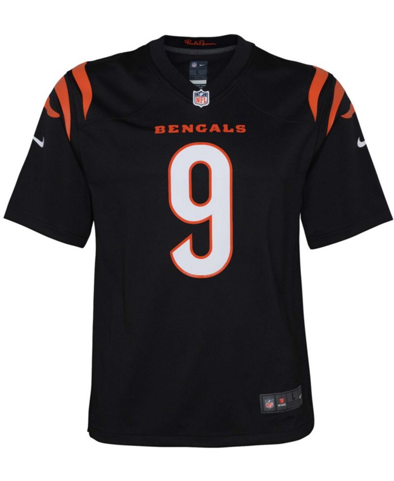 Big Boys and Girls Joe Burrow Cincinnati Bengals Game Jersey