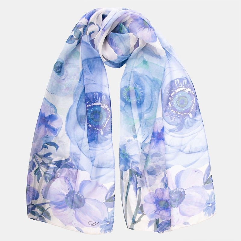 Campo de' Fiori - Long Sheer Silk Scarf for Women