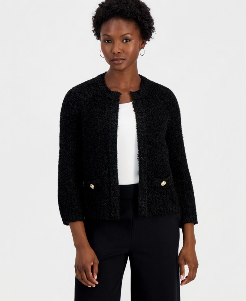 Women's Petite Eyelash Cardigan