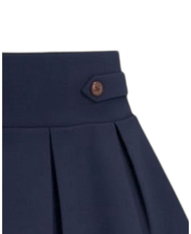 Toddler Girls' 2T-5T Ponte Pleated Pull-On Skort