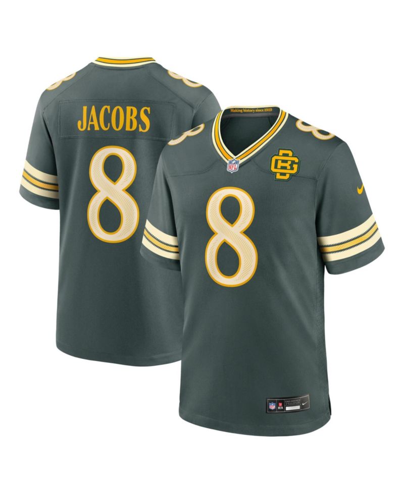 Men's Josh Jacobs Green Bay Packers 2026 Rivalries Collection Game Jersey