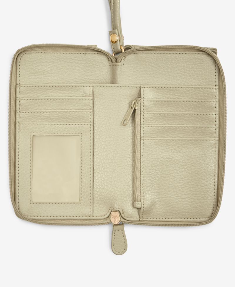 Softy Leather Tech Crossbody Wallet