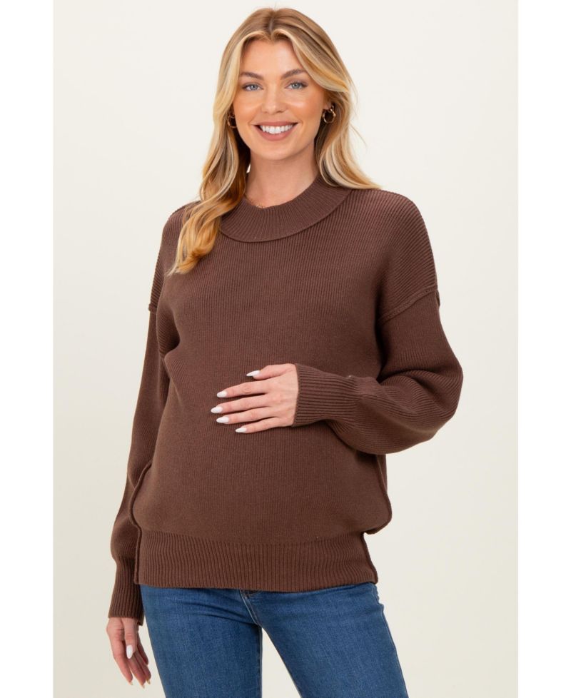 Women's Wide Neck Drop Shoulder Sweater